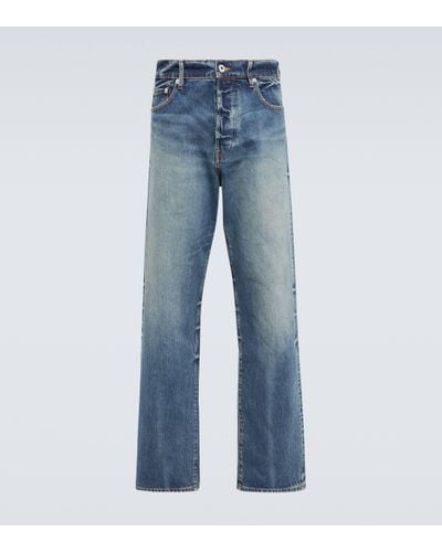 KENZO Asagao High-rise Straight Jeans - Blue