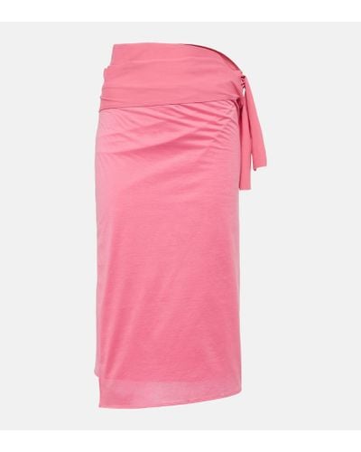Eres Tanagra Cotton Jersey Beach Cover-up - Pink