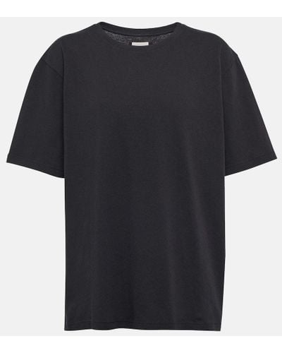 Khaite Camiseta Mae en jersey de algodon - Negro