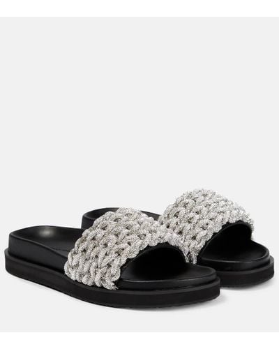 Jonathan Simkhai Haven Crystal-embellished Sandals - Black