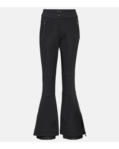 3 MONCLER GRENOBLE High-rise Ski Trousers - Black