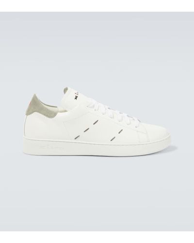 Kiton Sneakers in pelle - Bianco