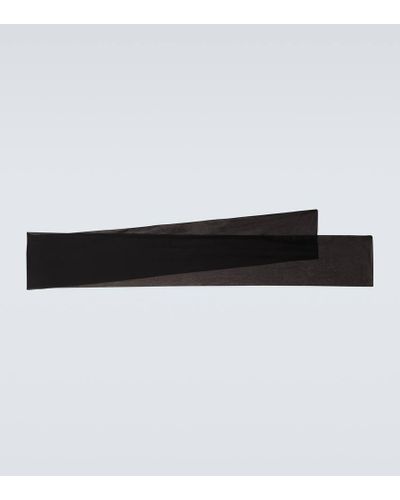 Saint Laurent Foulard in seta - Nero