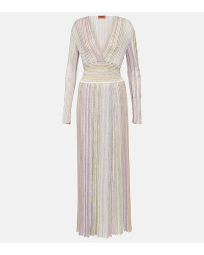 Missoni Sequined Lame Maxi Dress - Natural