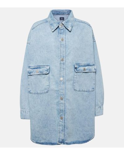 AG Jeans Giacca oversize di jeans - Blu