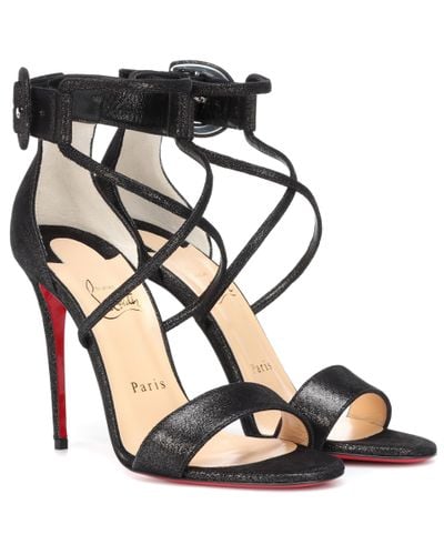 Christian Louboutin Leather Choca Lux in Black - Lyst