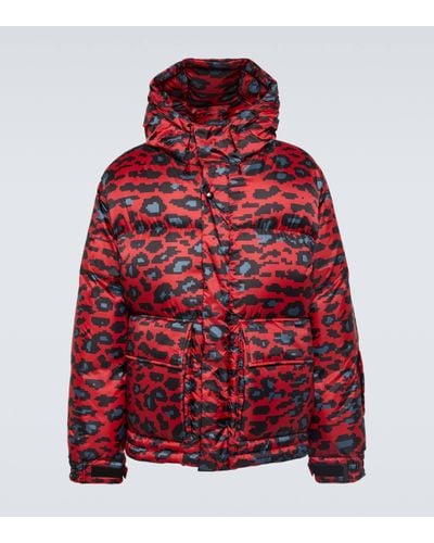 Undercover Printed Down Jacket - Red
