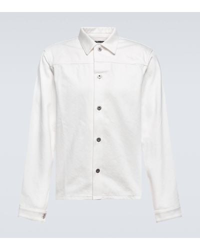 Jil Sander Cotton Shirt Jacket - White