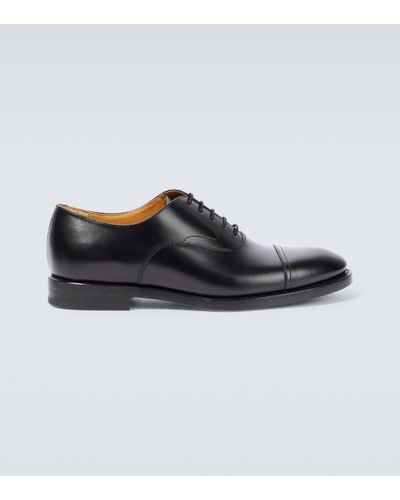 Brunello Cucinelli Leather Derby Shoes - Black
