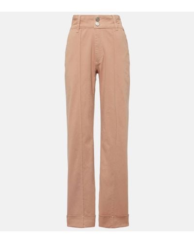 FRAME 70s High-rise Straight Jeans - Natural