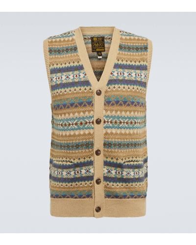 Polo Ralph Lauren Cotten, Linen And Cashmere Vest - Metallic