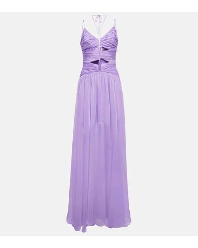 Rasario Cutout Chiffon Gown - Purple