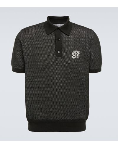 Berluti Golf Cotton And Silk Polo Shirt - Black