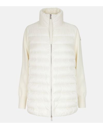 Moncler Wool And Down Jacket - White