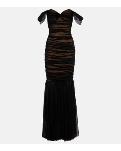 Norma Kamali Walter Fishtail Gown - Black