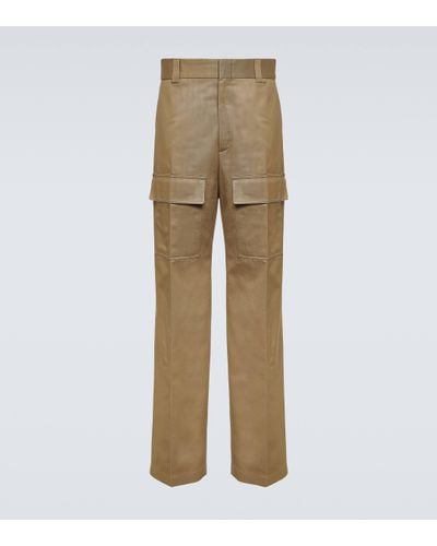Gucci Wide-leg Cotton Cargo Trousers - Natural