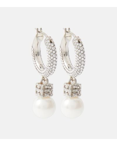 Givenchy Boucles d'oreilles a ornements - Blanc