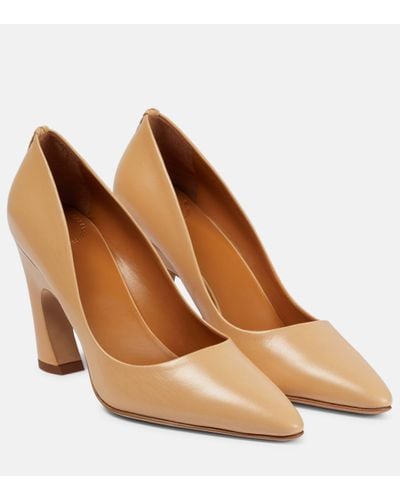 Chloé Oli Leather Court Shoes - Brown