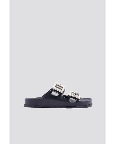 steve madden leather flat sandals