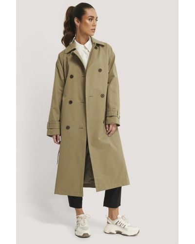 Mango Synthetic Beige Magnum Trench Coat in Natural - Lyst