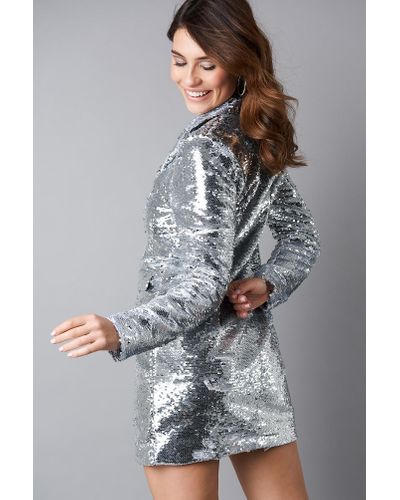 oversized sequin blazer