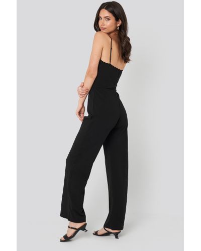 Sisters Point Synthetic Black Galma Jumpsuit - Lyst