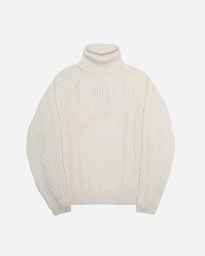 Nike Cable knit turtleneck - Blanc