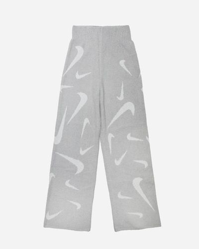 Nike Phoenix cozy bouclé 's high-waisted wide-leg knit pants - Blanc