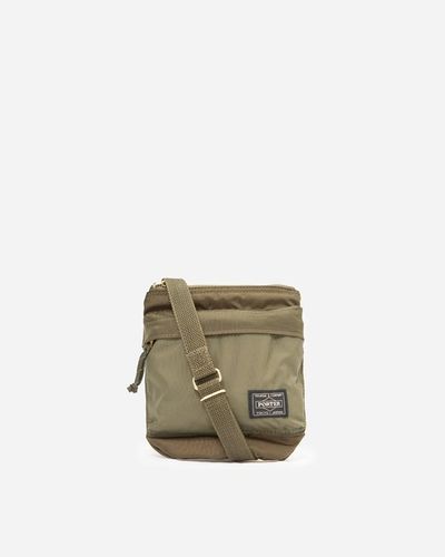 Porter-Yoshida and Co Force shoulder pouch - Blanc