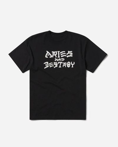 Aries Vintage and destroy t-shirt - Noir