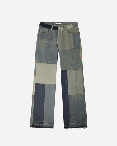 (DI)VISION (di)vision upcycled low waist jeans - Gris