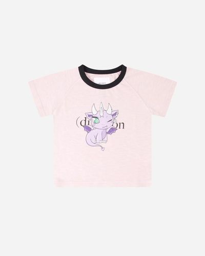 (DI)VISION (di)vision cap sleeve t-shirt - Rose
