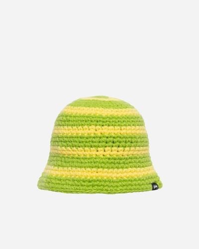 Stussy Swirl knit bucket hat - Jaune