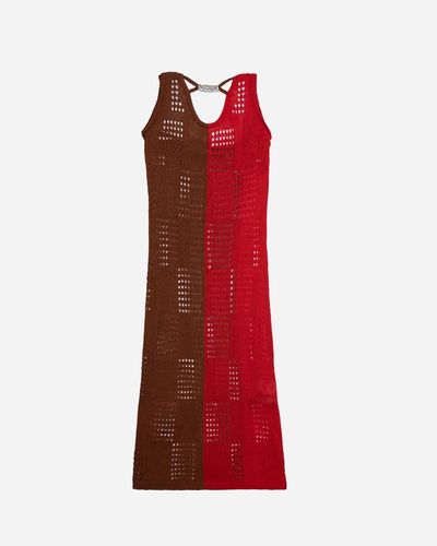 ANDERSSON BELL Keira block knit dress - Rouge
