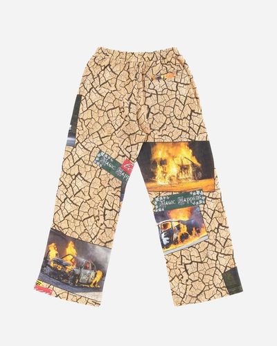 Pam Cracked earth relax fit pant - Blanc