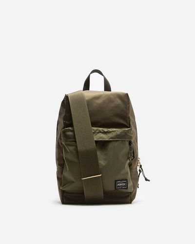 Porter-Yoshida and Co Force sling shoulder bag - Vert