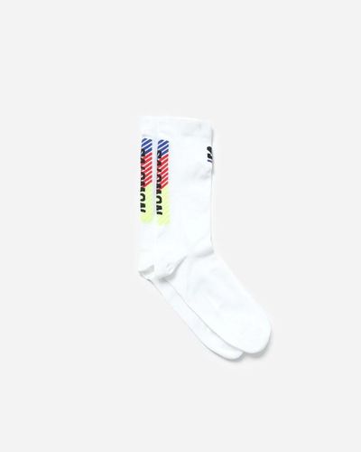 Salomon Pulse race flag crew socks - Blanc