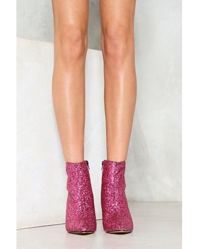 glitter bootie