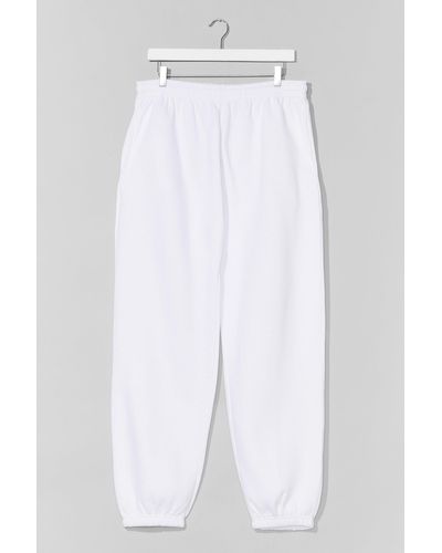 nasty gal white joggers
