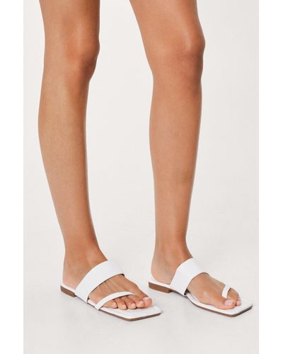 square toe flat sandals