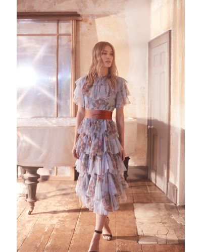 venetian rose tulle dress