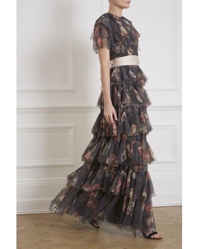 venetian rose tulle dress