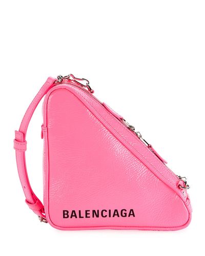 Balenciaga triangle sales bag pink