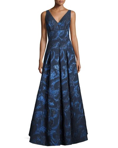 aidan mattox brocade gown