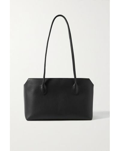 The Row Terrasse Textured-leather Shoulder Bag in Black - Lyst