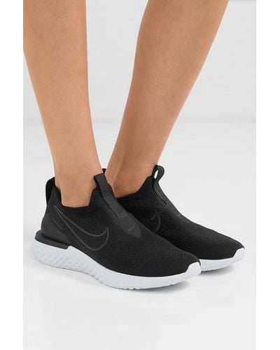 epic phantom react flyknit black and white