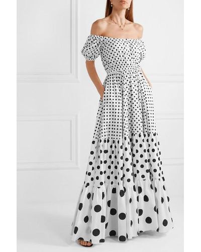 caroline constas bardot maxi dress