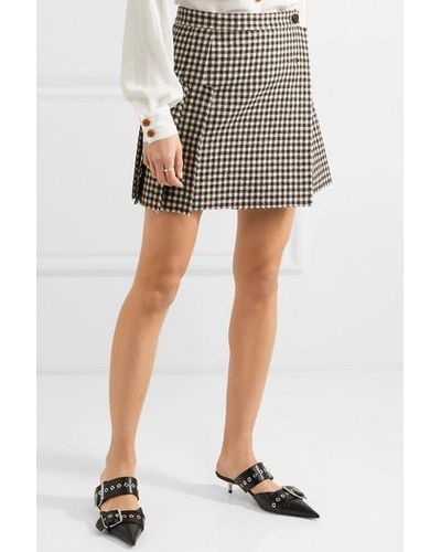 frayed wrap mini skirt