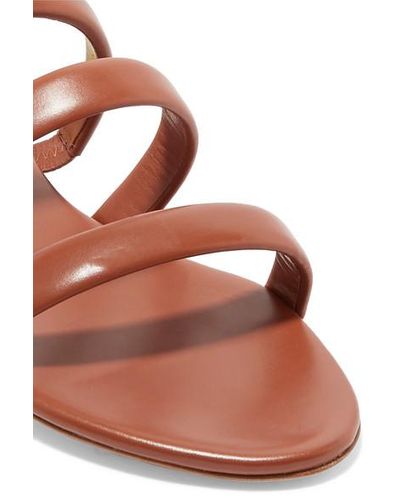 aeyde chrissy leather slides