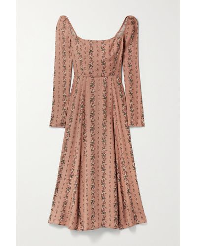 reformation pink floral dress